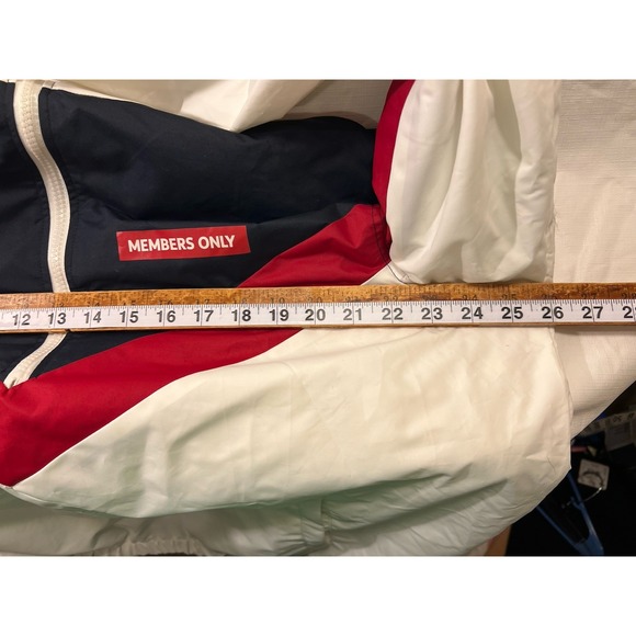 Members Only Men Jacket|Size XL| Colorblock|Windbreaker Logo Hooded Full Zip - Picture 13 of 15